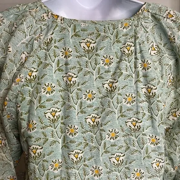 Pink Chicken Sage Green Floral Midi Dress - Picture 7 of 12